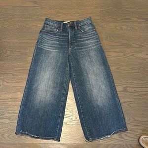 Madewell petite wide-leg crop, size 26